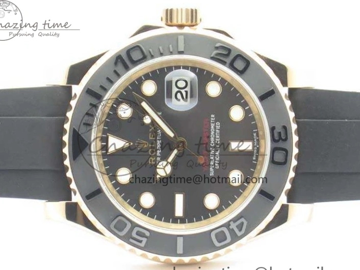ARF Rubber Yacht-Master 116655 Ceramic 1:1 SH3135 On Edition Bezel Strap Oysterflex Best 0520